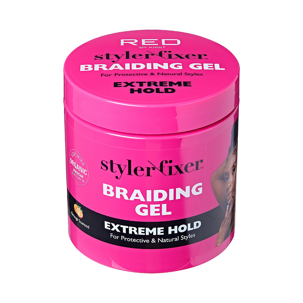 RED by KISS Long-Lasting Styler Fixer Braiding Gel - Extreme Hold official pack