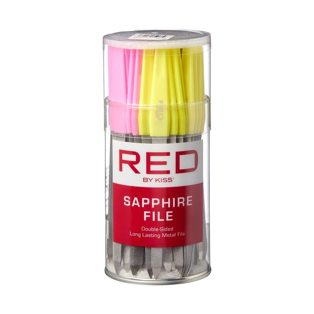 SFL01J_main "RED by KISS Sapphire File (60pcs), main product view."