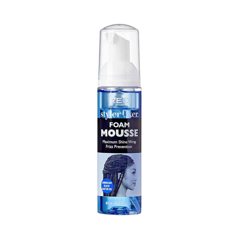RED by KISS Styler Fixer Foam Mousse - JB Castor Oil / 2.5 fl oz. official pack