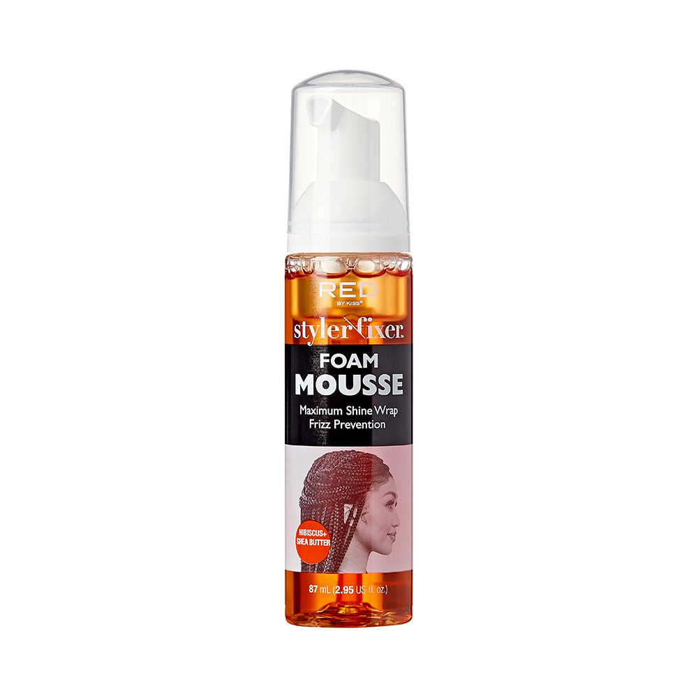 RED by KISS Styler Fixer Foam Mousse - Hibiscus &amp; Shea / 2.5 fl oz. official pack