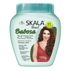SKALA #MaisCachos 2-in-1 Curl Treatment Cream – Deep Hydration & Curl Definition (35.3oz) - Babosa – Moisture Repair official pack