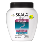 SKALA #MaisCachos 2-in-1 Curl Treatment Cream – Deep Hydration & Curl Definition (35.3oz) - Bomba de Vitaminas – Vitamin Boost official pack
