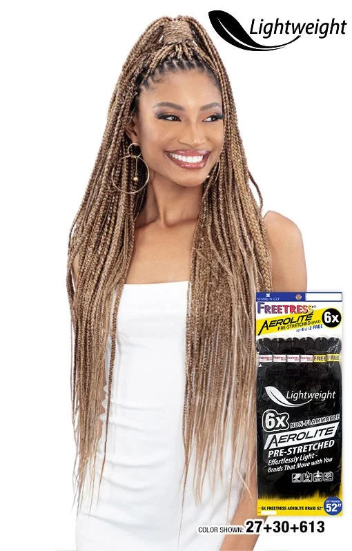 Freetress 6x Aerolite Pre-stretched Braid 52 — official pack photo (SKFAB52_02_PKG.jpg) from snghair.com