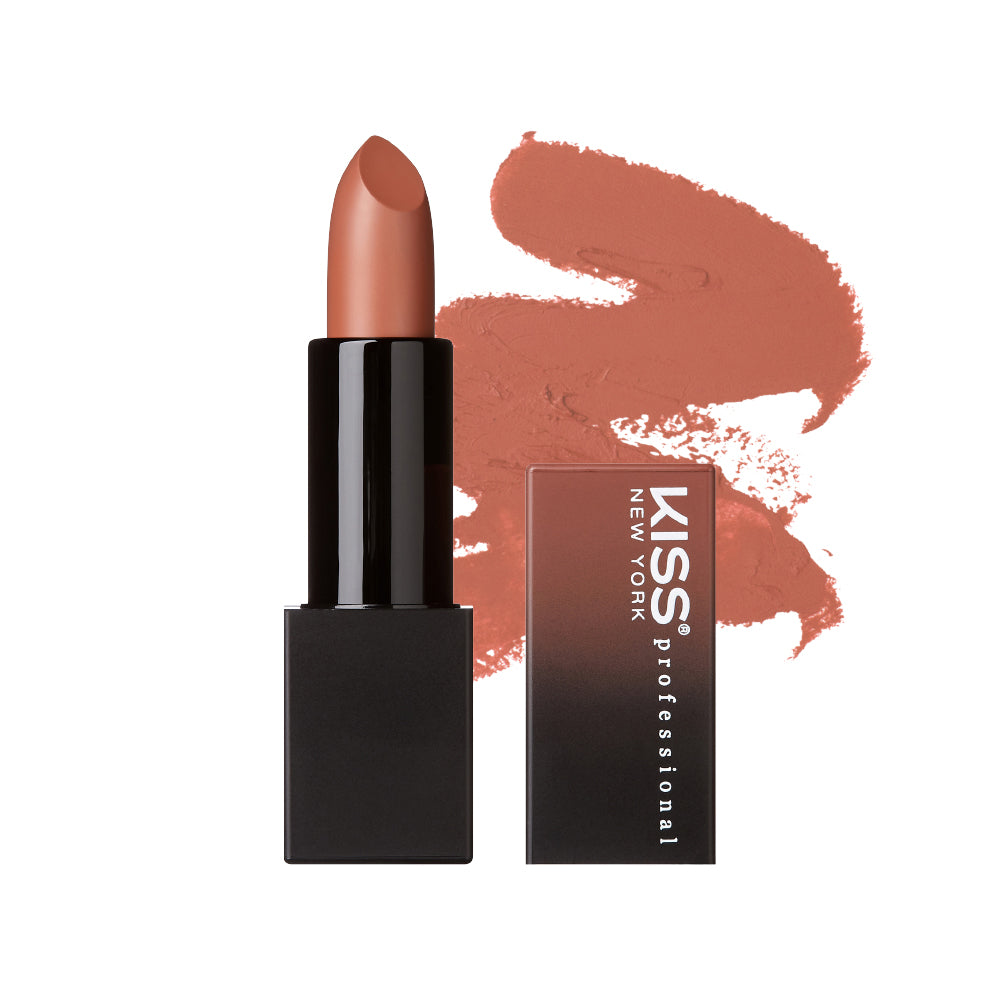 Kiss New York Richly Pigmented Satin Lipstick - Nude Velvet official pack