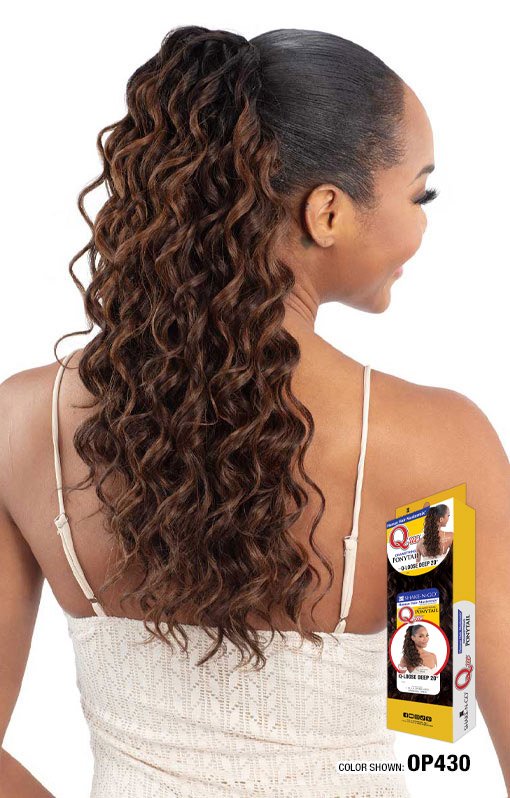 Shake-N-Go Que Ponytail Q-Loose Deep 20" (OP430) — official pack photo (SPMLD20_01_PKG.jpg) from snghair.com
