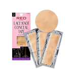 RED by KISS Lace Wig Grids & Knots Concealing Silicone Scalp Tape - 3pcs / Beige official pack
