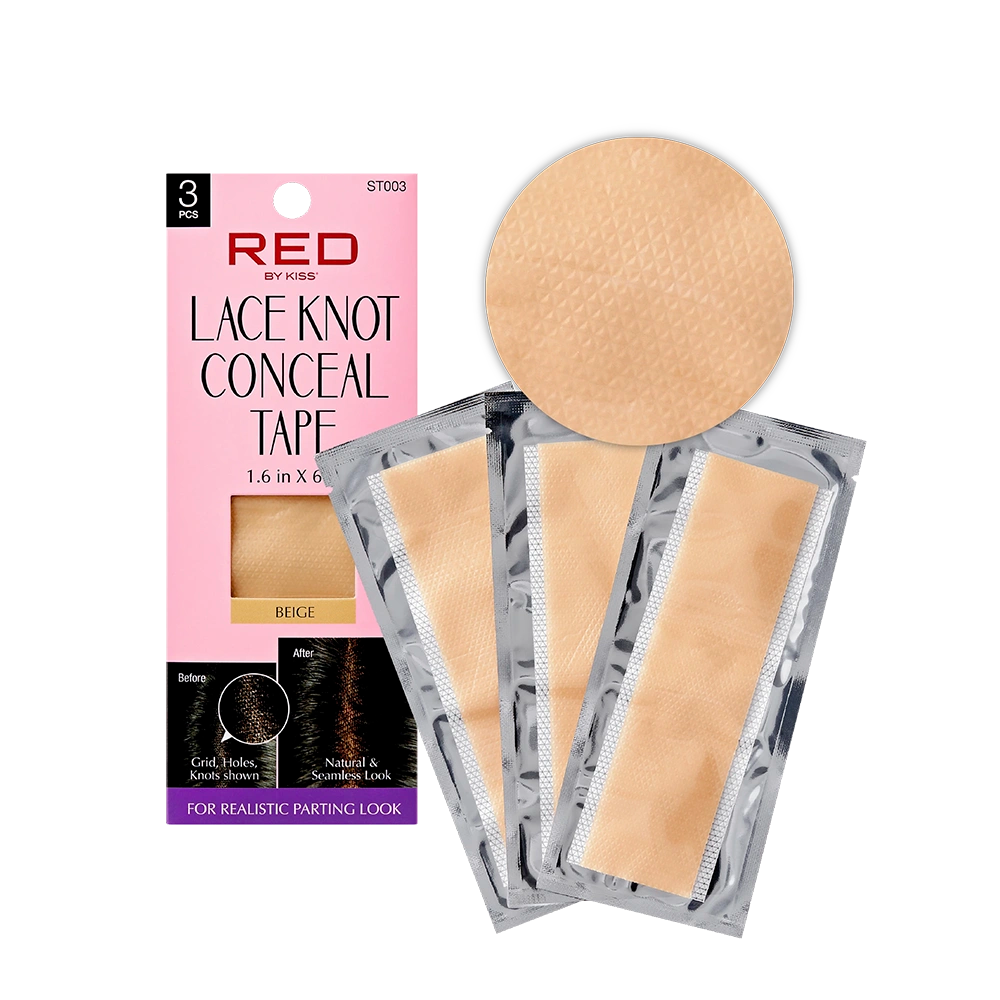 RED by KISS Lace Wig Grids & Knots Concealing Silicone Scalp Tape - 3pcs / Beige official pack