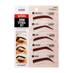 Kiss New York Natural Brow Stencil Set - Natural official pack