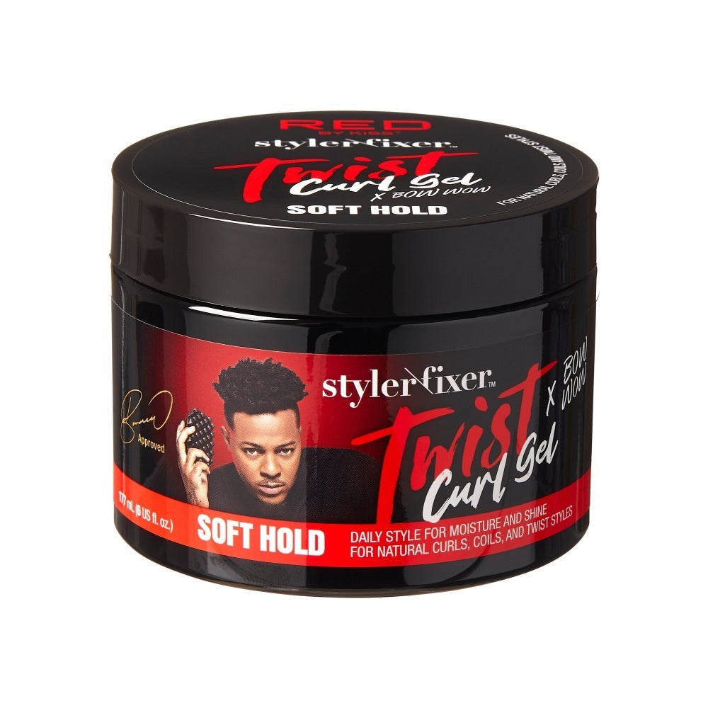RED by KISS Twist Curl Gel - STYLER FIXER TWIST CURL GEL 6OZ official pack