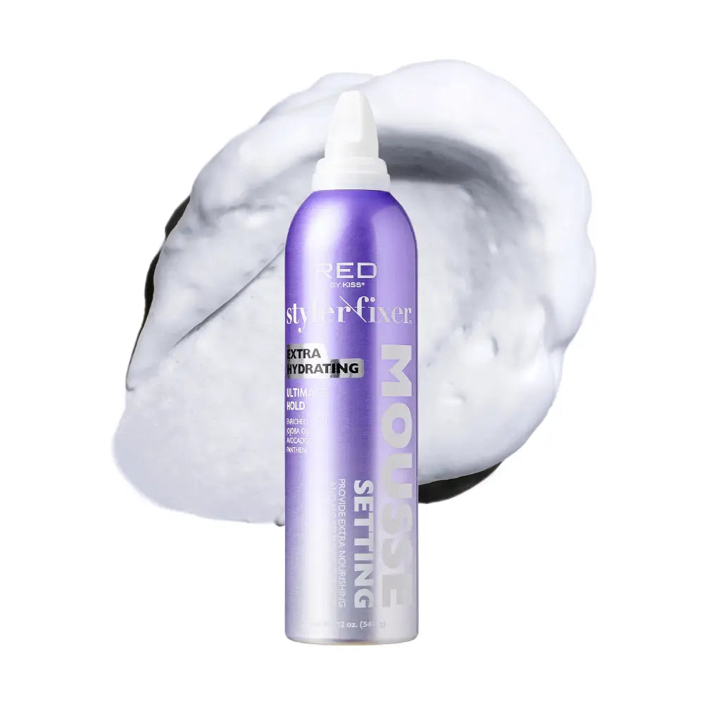 RED by KISS Frizz Control Setting Mousse For Braid And Curls - 12oz official pack