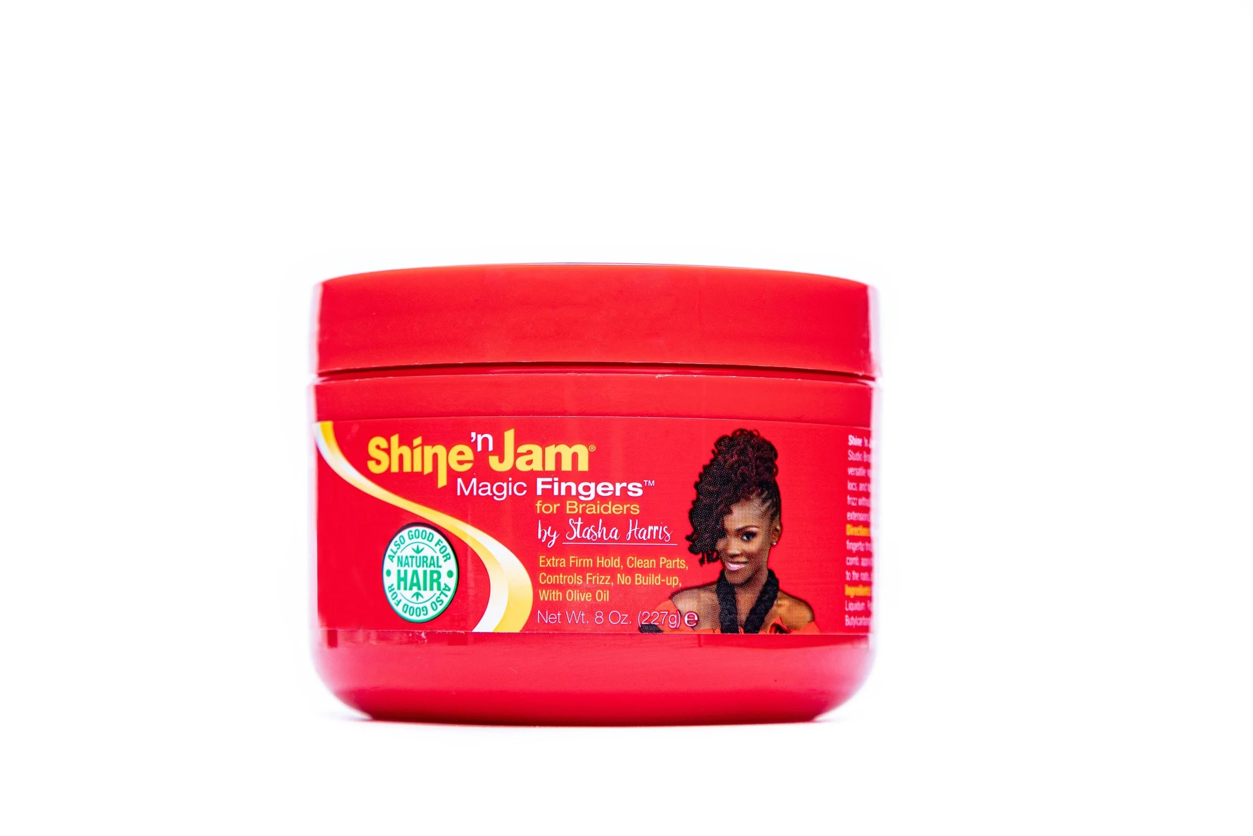 Ampro Shine N Jam Magic Fingers For Braiders Extra Firm Hold 237ml — official pack photo Magic Fingers 8oz (Shine+N+Jam+Magic+Fingers+Braiders+8oz-00001.jpg) from amprogel.com