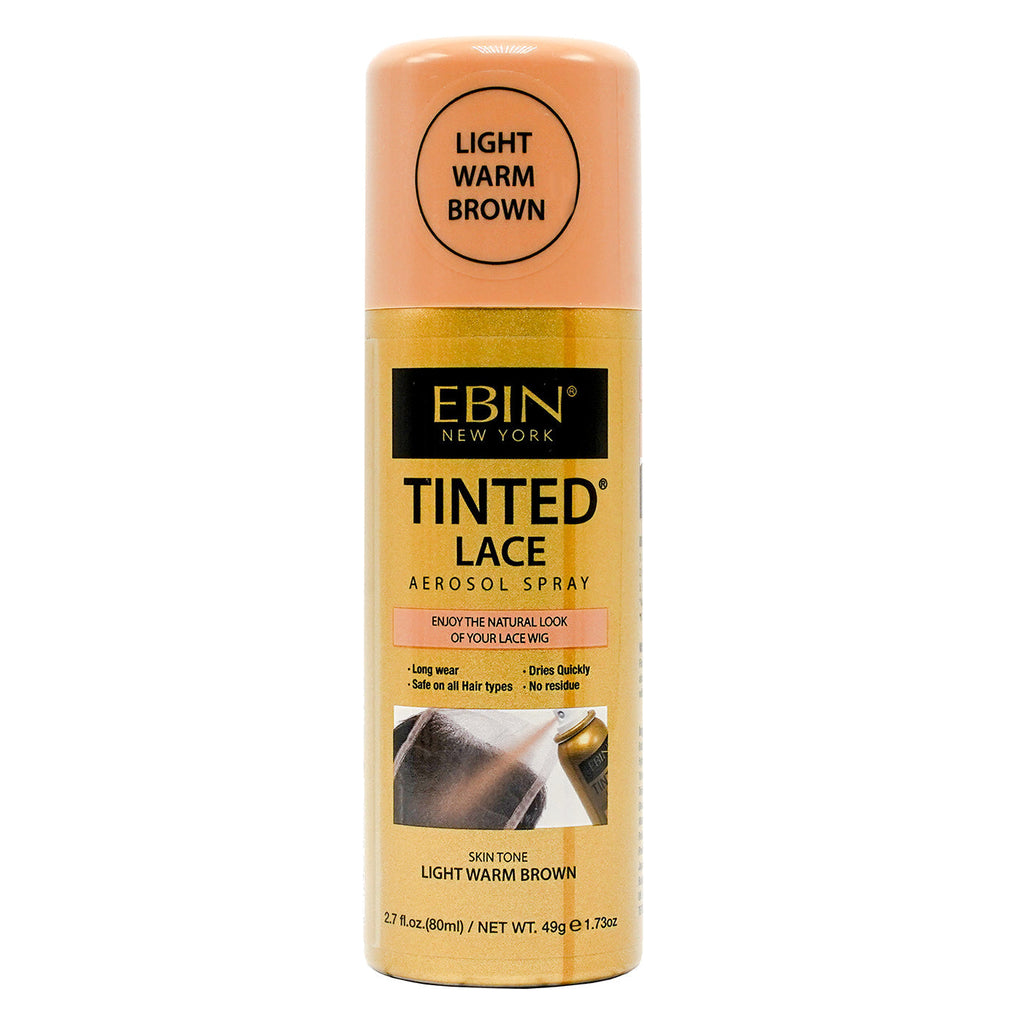 Ebin New York Tinted Lace Aerosol Spray 2.7 oz Light Warm Brown
