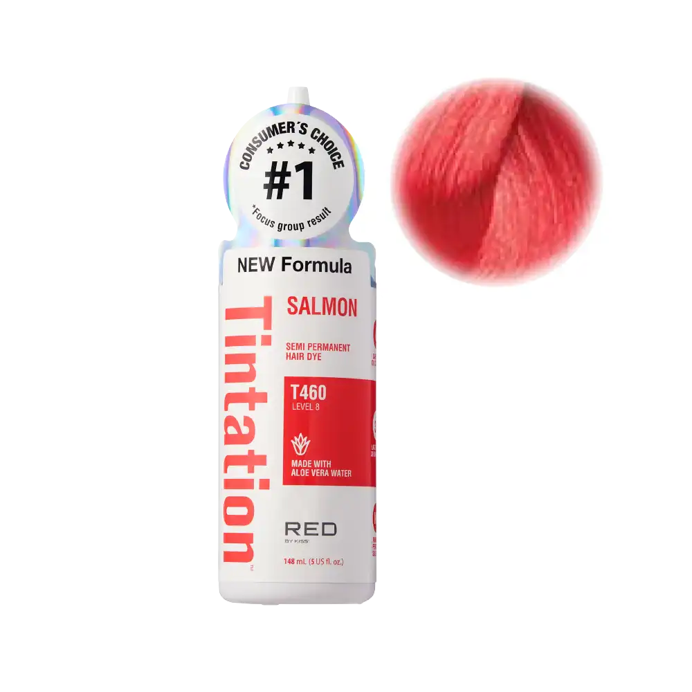 RED by KISS Tintation Semi-Permanent Hair Color - Salmon official pack