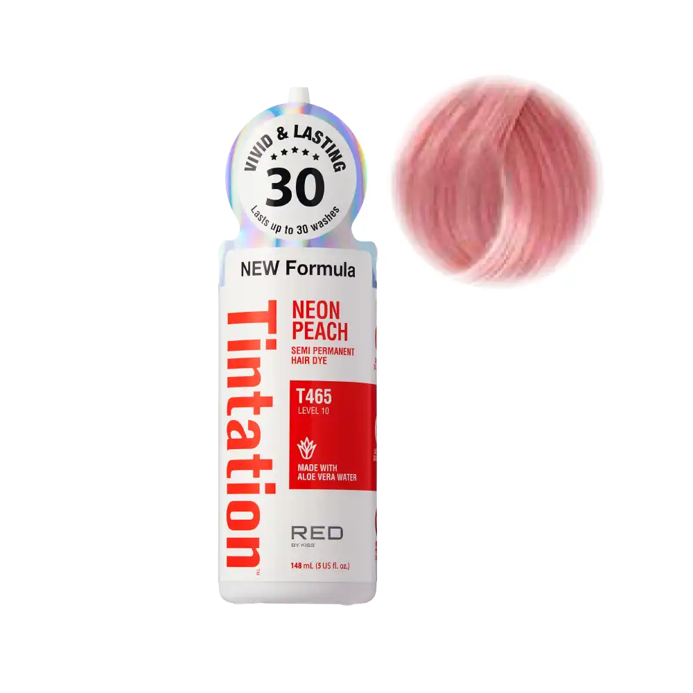 RED by KISS Tintation Semi-Permanent Hair Color - Neon Peach official pack