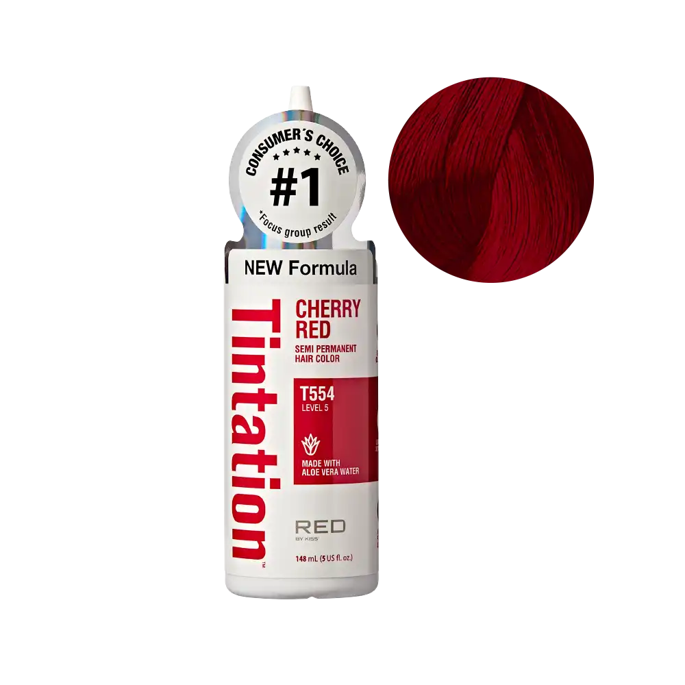 RED by KISS Tintation Semi-Permanent Hair Color – New & Improved Formula official pack