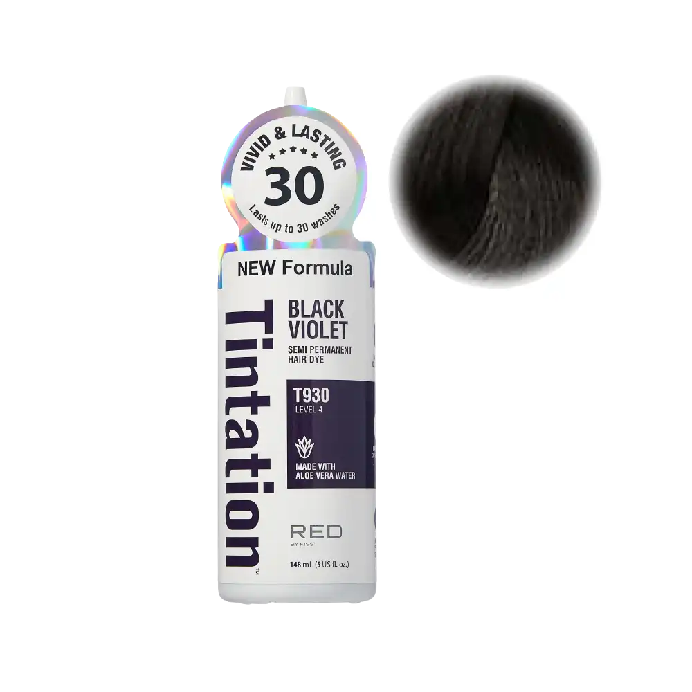 RED by KISS Tintation Semi-Permanent Hair Color - Black Violet official pack