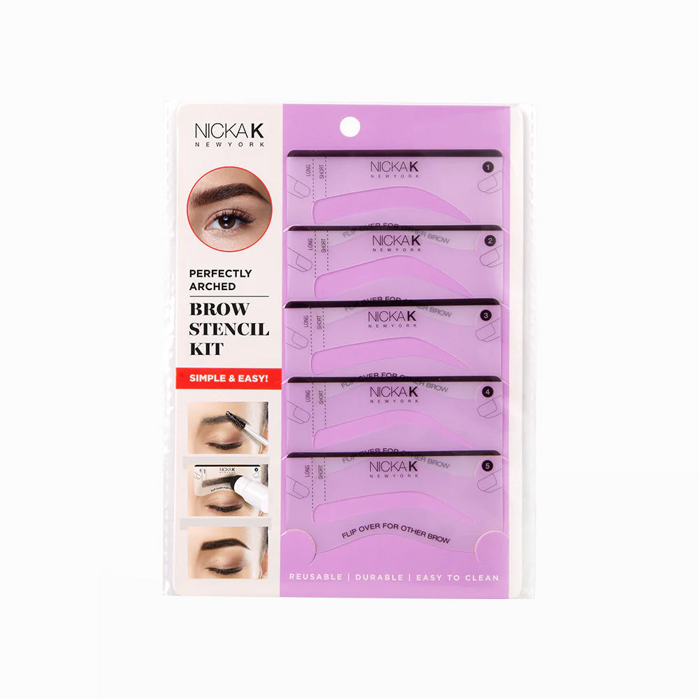 Nicka K Perfectly Arched Brow Stencil Kit - TAEB01 — official pack TAEB01 from nicka.com