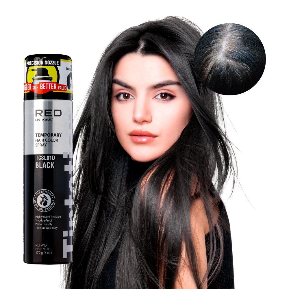 RED by KISS Tintation Temporary Hair Color Root Touch Up Color Spray Large (6oz) official pack