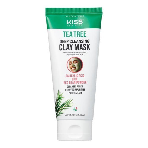 TT01_main "Kiss New York Tea Tree Deep Cleansing Clay Mask, main product view."