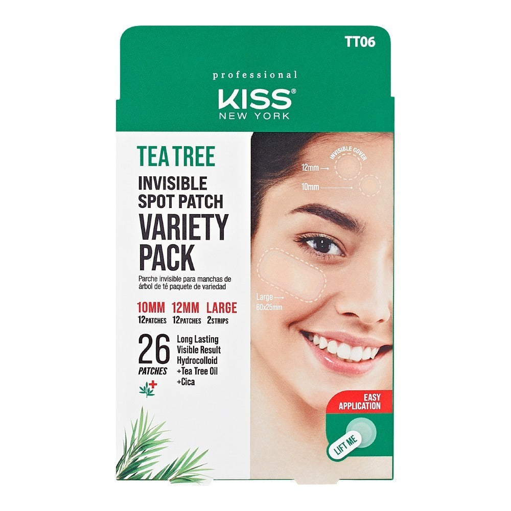 Kiss New York Tea Tree Invisible Spot Patch Variety Pack - KNP Tea Tree Invisible Patch Variety official pack