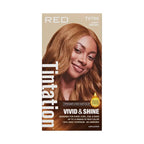 RED by KISS Tintation Vivid & Shine Permanent Hair Dye – Ammonia-Free, Curl-Safe, Long-Lasting Color - Light Brown official pack