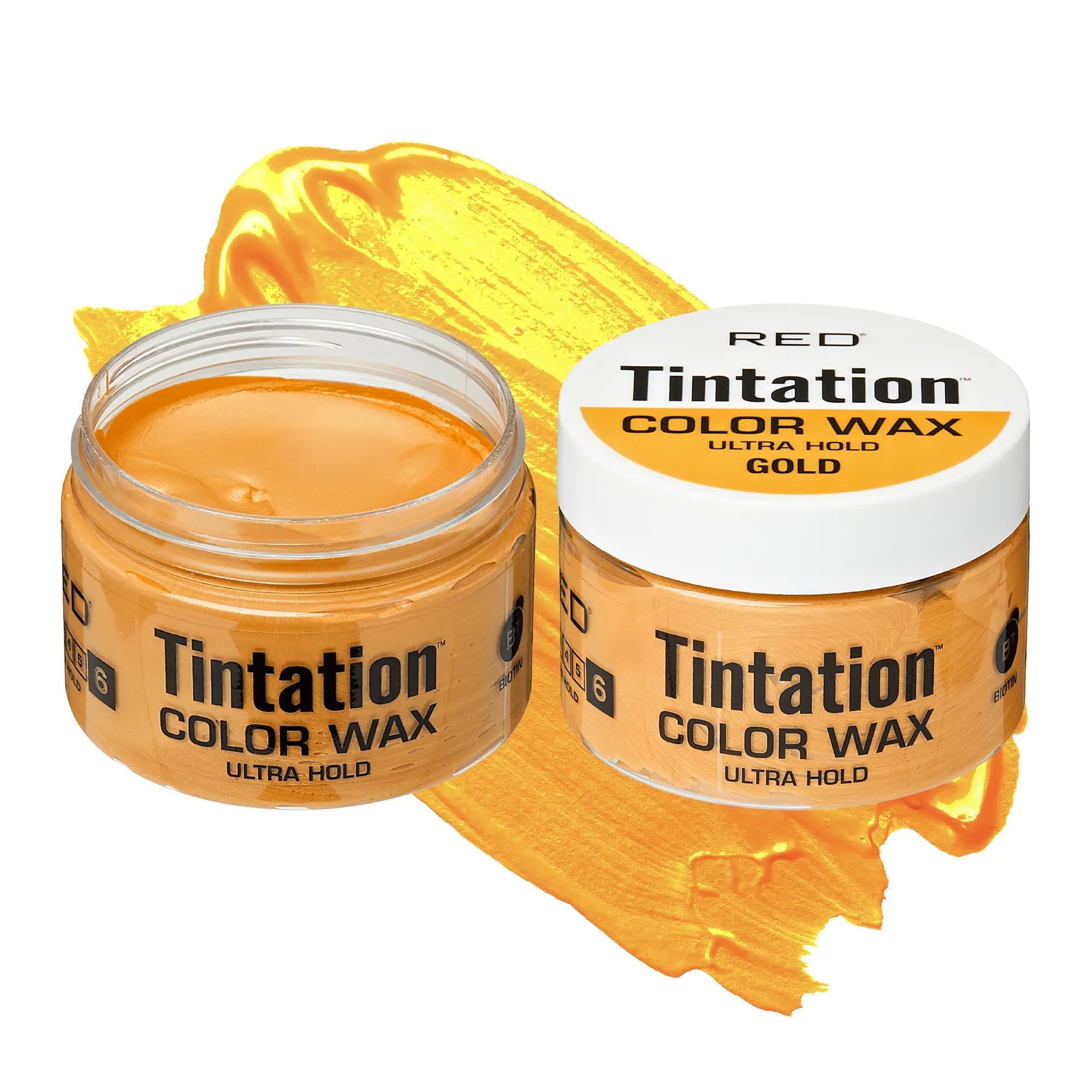 RED by KISS Tintation Temporary Hair Color Wax – Vivid Instant Color - Gold official pack