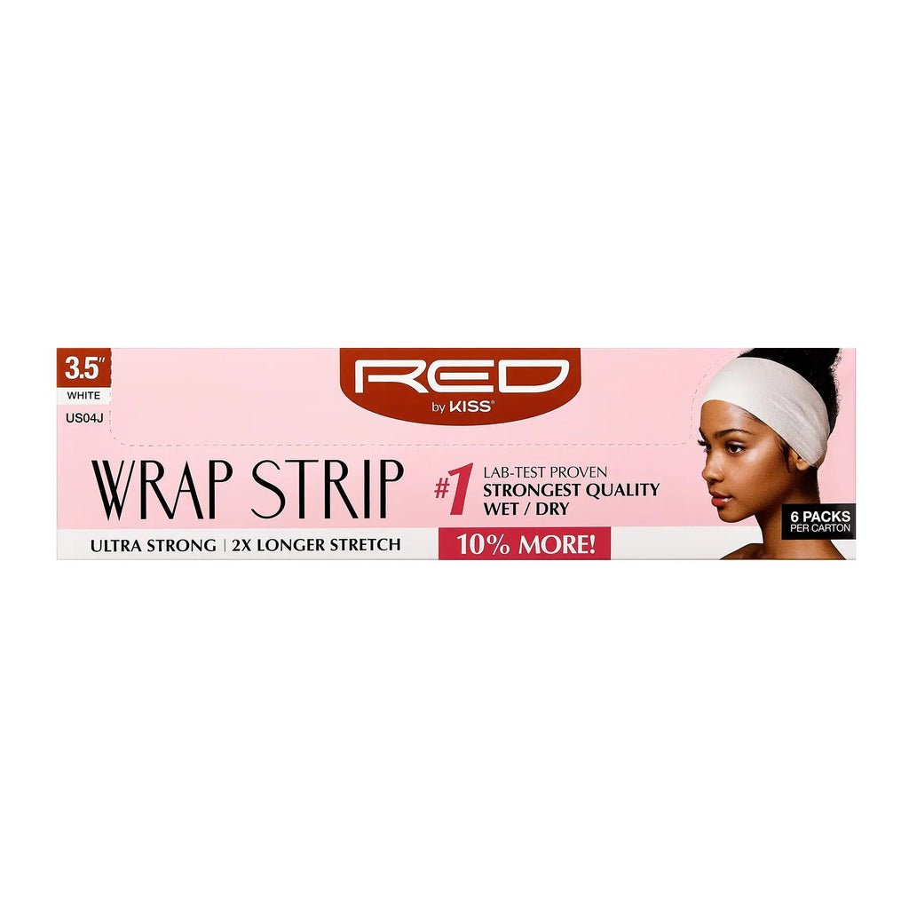 RED by KISS 3.5" Wrap Strips Ultra Strong 2x Longer Stretch official pack
