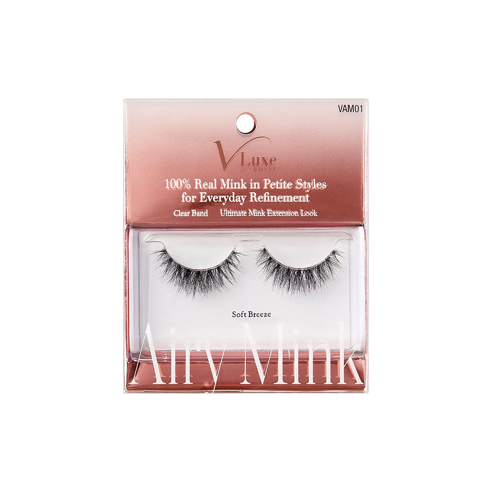 VLuxe By i•ENVY Airy Mink Strip Lashes official pack