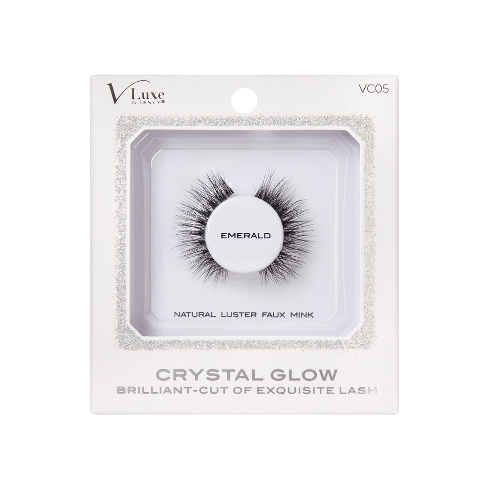 VLuxe Crystal Glow Strip Lashes Emerald