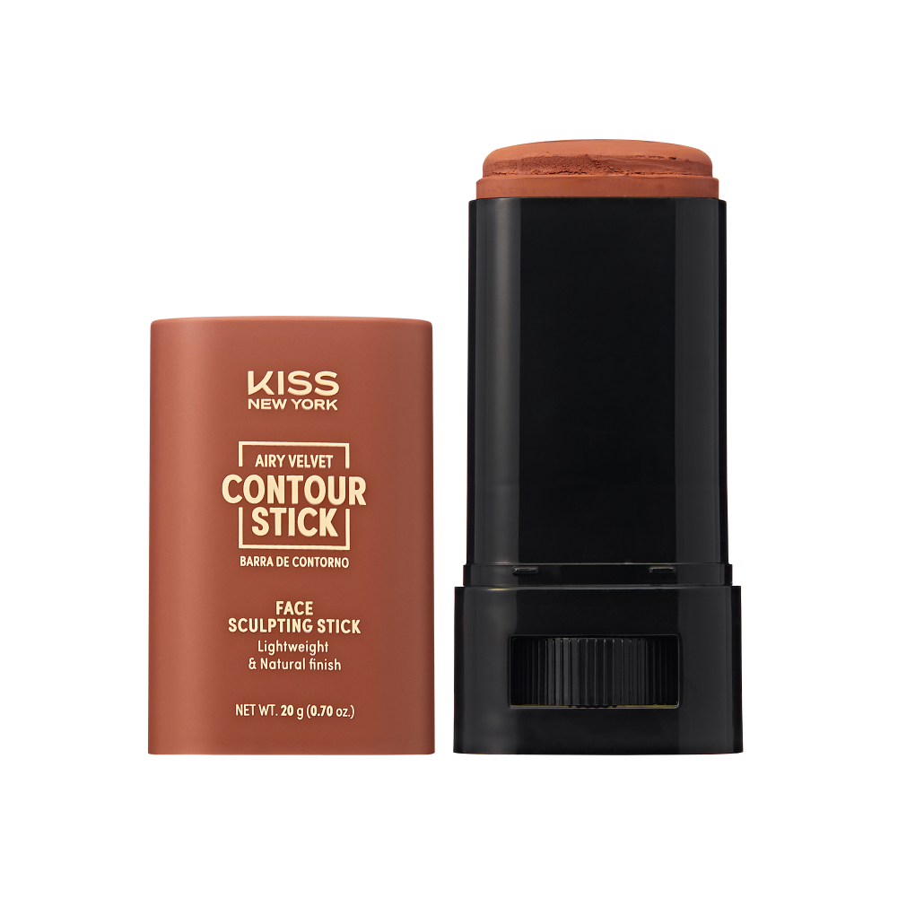 Kiss New York Airy Velvet Contour Stick for Face Sculpting official pack