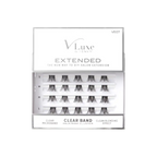 VLuxe By i•ENVY Extended Faux Mink Clear Band Cluster Lashes official pack