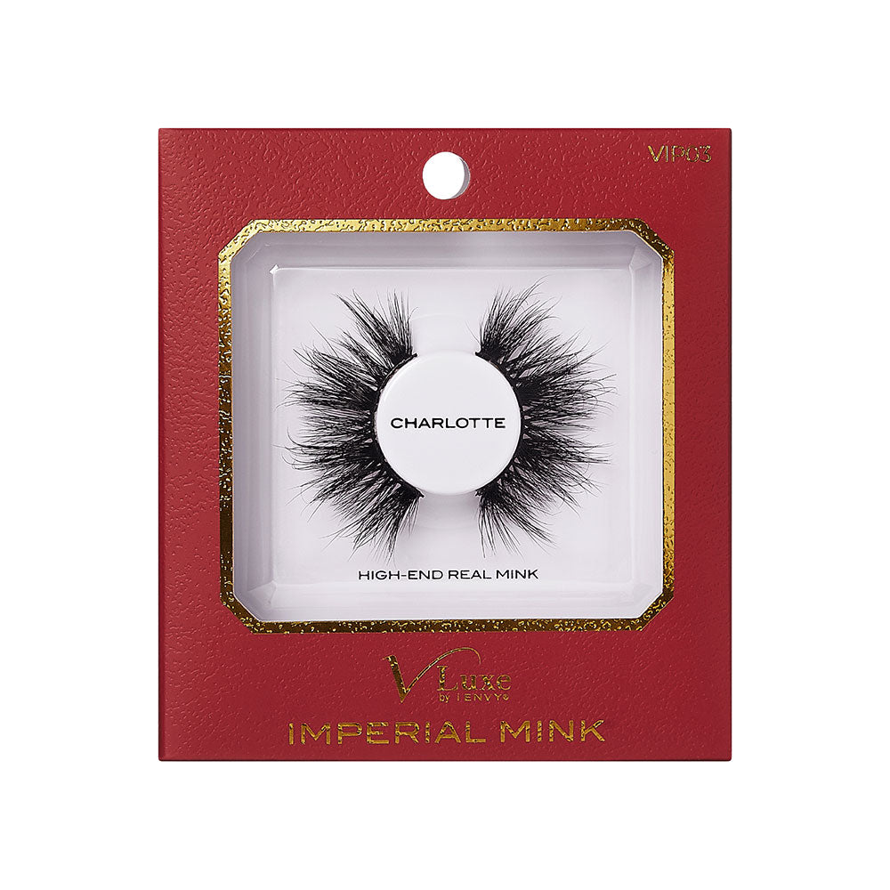 VLuxe By i•ENVY Imperial Mink Strip Lashes - Charlotte official pack