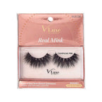 VLuxe Real Mink Colored Strip Lashes Champagne Pink