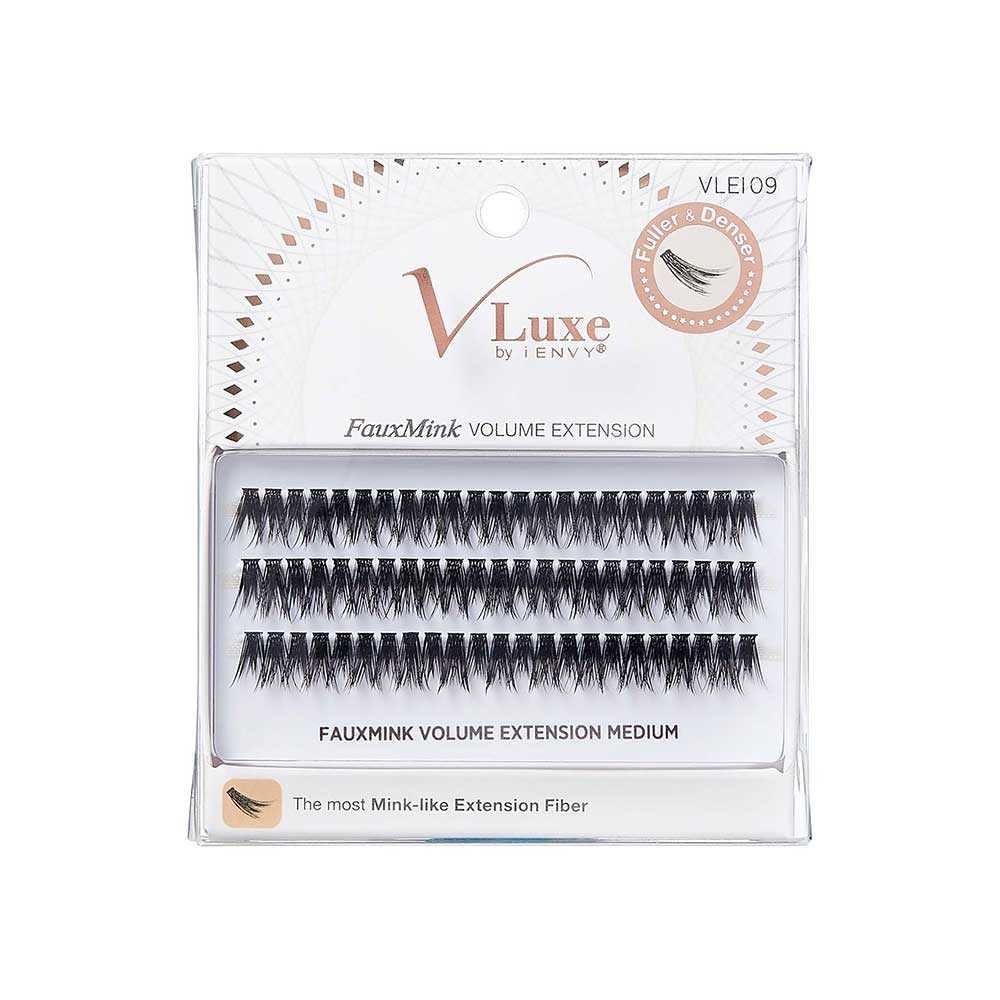 VLuxe By i•ENVY Faux Mink Volume Extension Cluster Lashes official pack