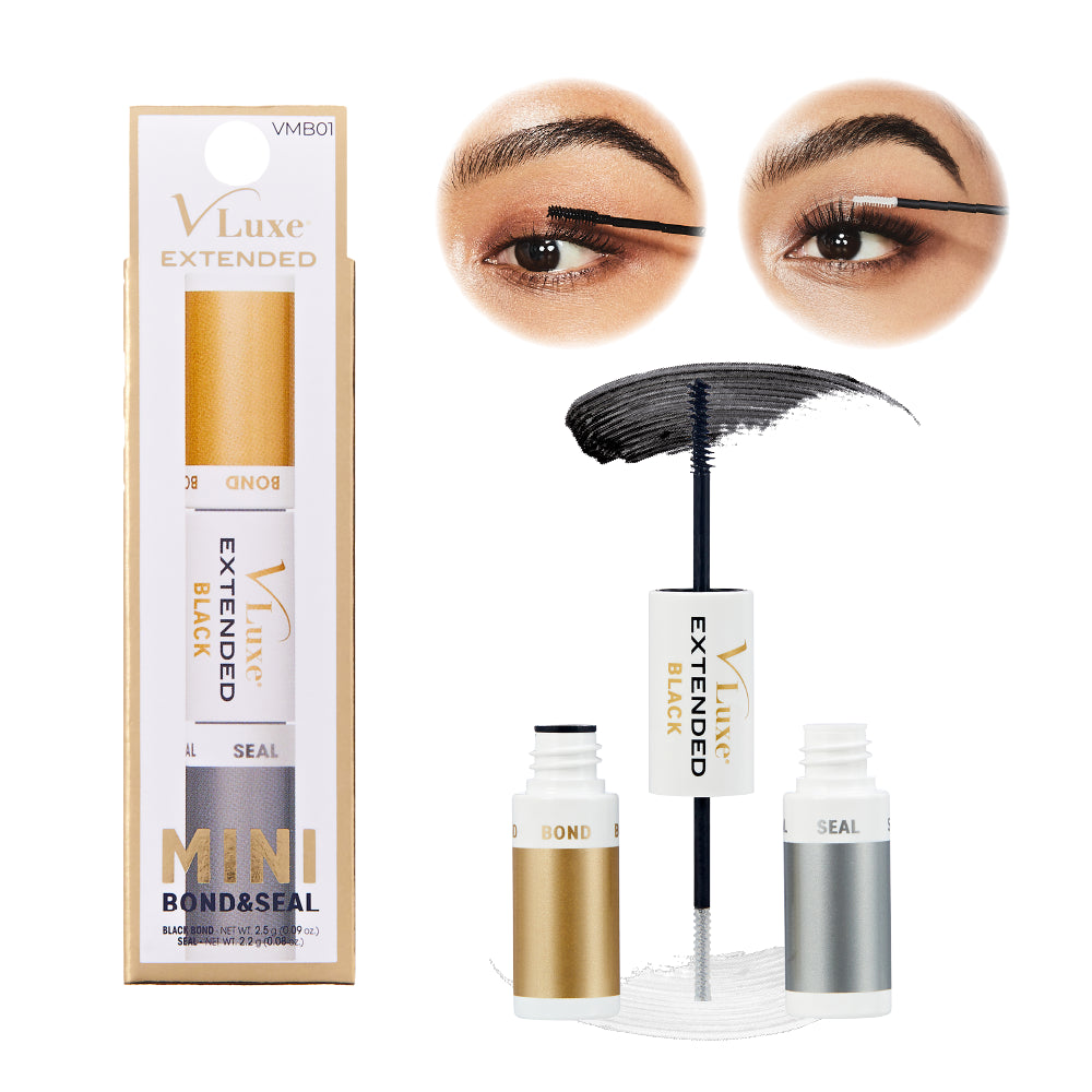 I-Envy VLuxe Extended Mini Bond & Seal Lash Adhesive Set, Black Mini — official pack photo VMB01 (VMB01_main.png) from rk