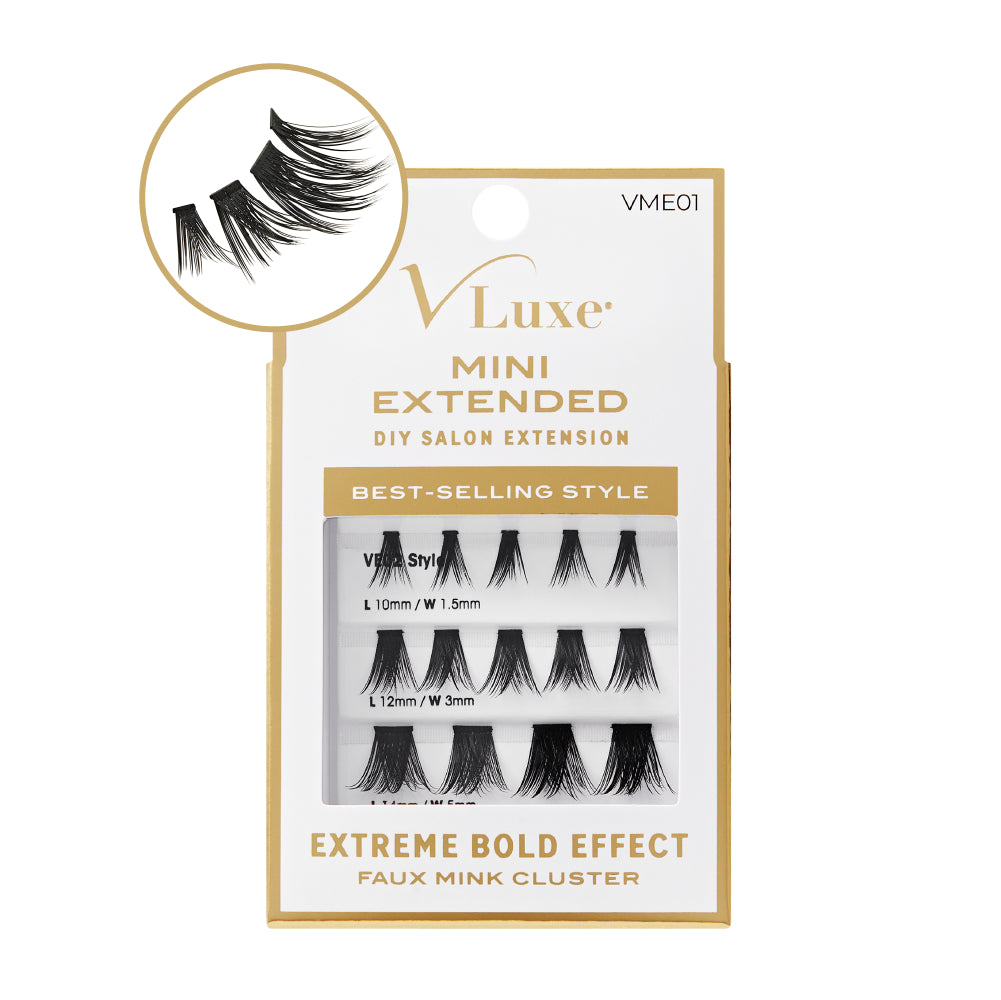 VLuxe By i•ENVY Faux Mink Lash Cluster Mini Extended - Refill for Mini Lash Palette official pack