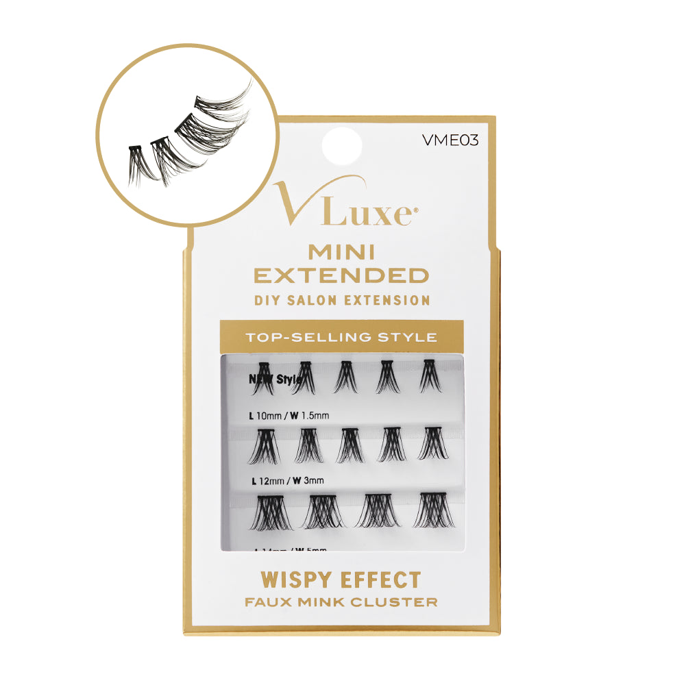 VLuxe By i•ENVY Faux Mink Lash Cluster Mini Extended - Refill for Mini Lash Palette official pack