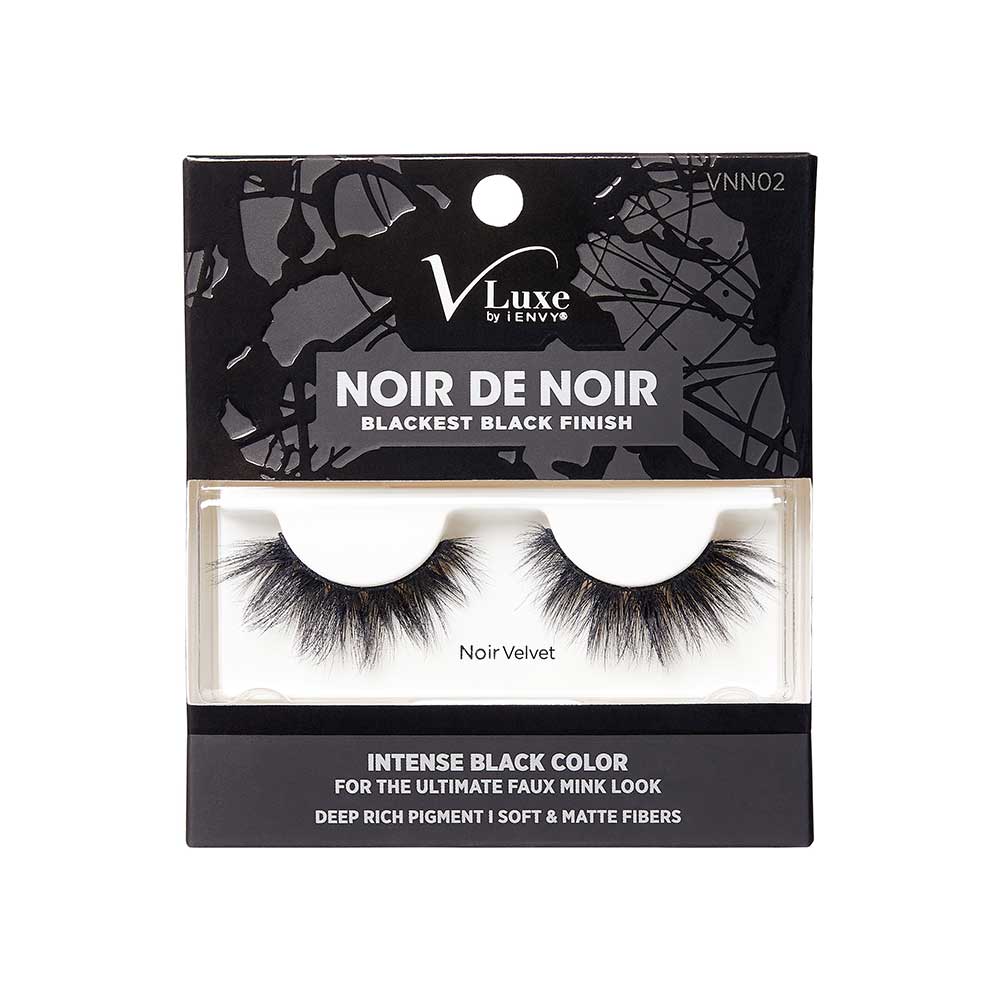VLuxe By i•ENVY Noir De Noir Blackest Black Strip Lashes official pack