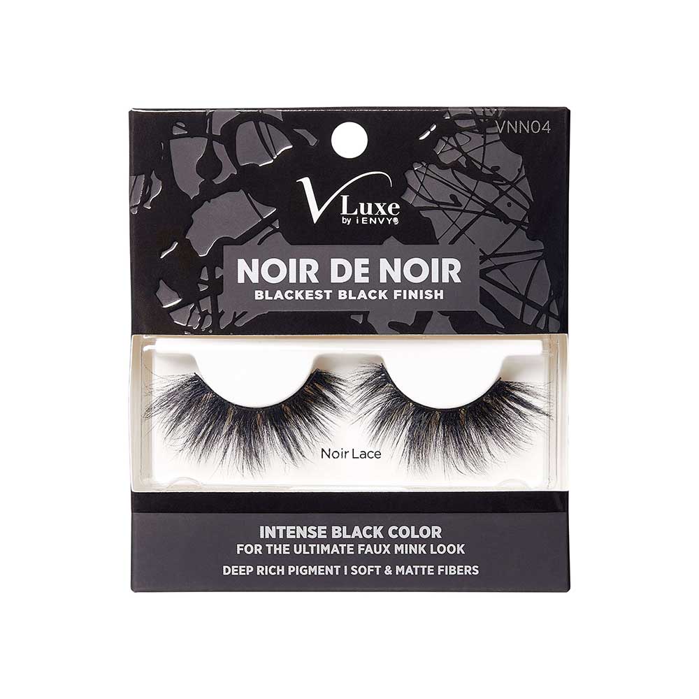 VLuxe By i•ENVY Noir De Noir Blackest Black Strip Lashes official pack