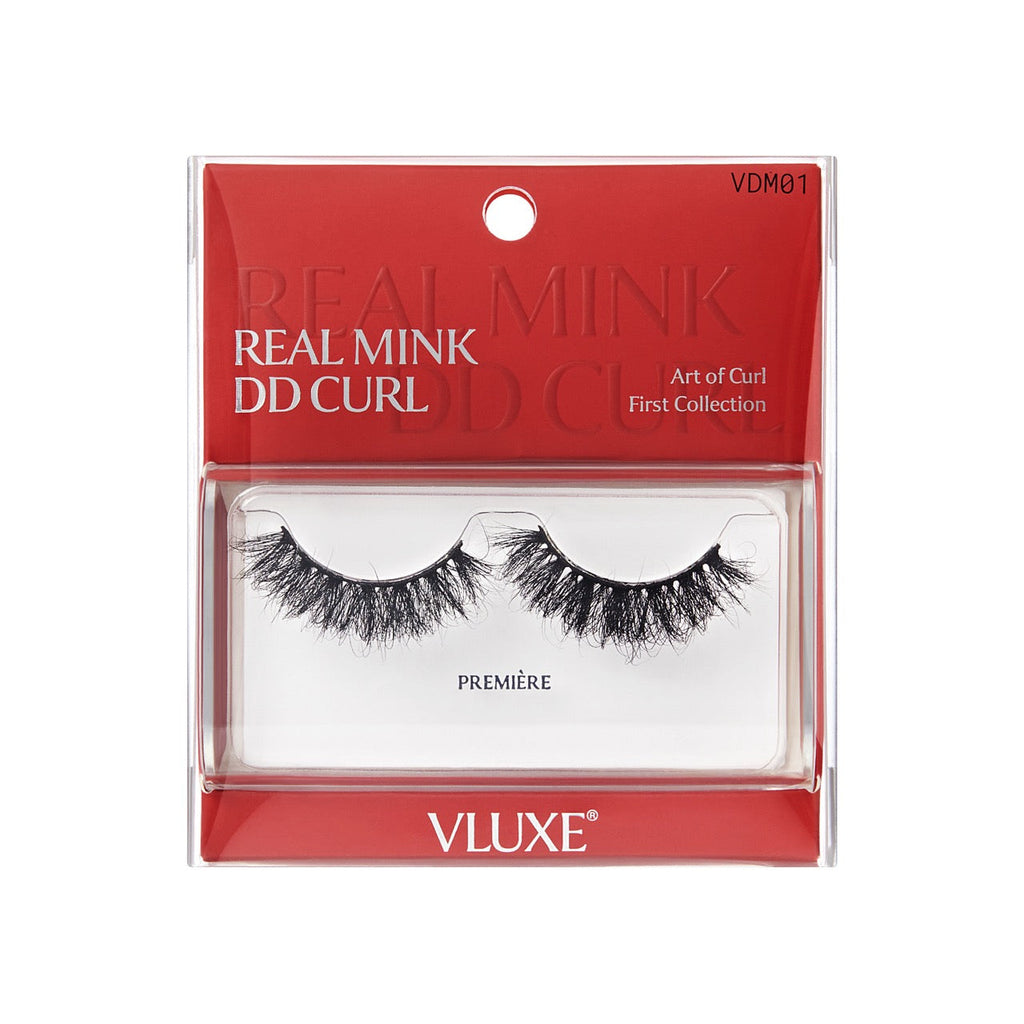 VLuxe 100% Real Mink DD Curl Strip Eyelashes with Luxury Case - Premiére official pack