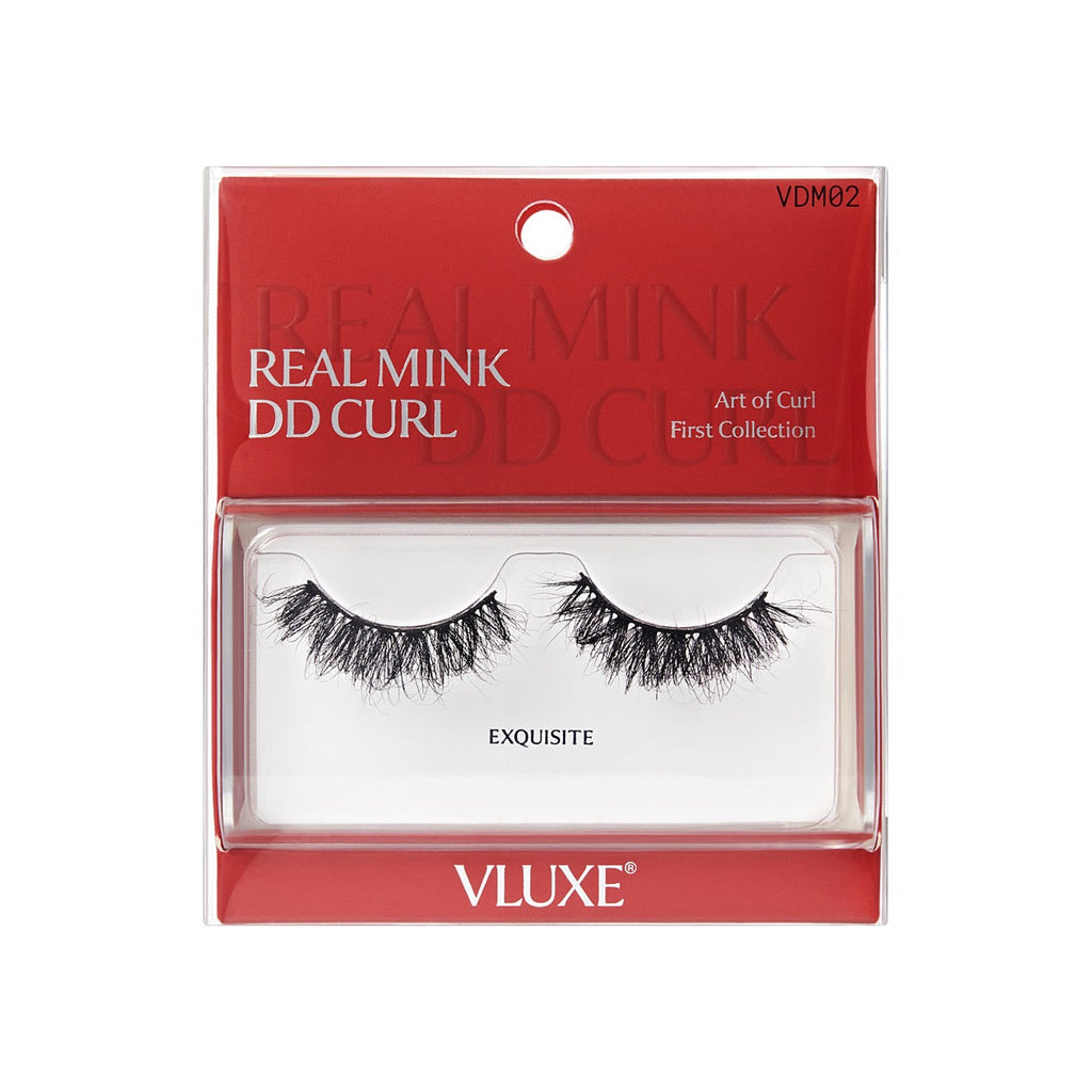 VLuxe 100% Real Mink DD Curl Strip Eyelashes with Luxury Case - Exquisite official pack