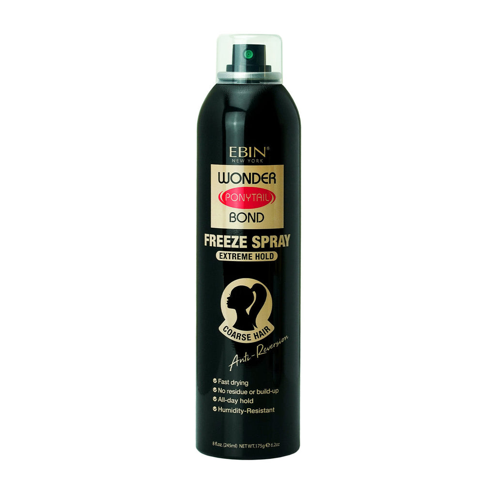 Ebin Wonder Ponytail Bond Freeze Spray - Extreme Hold 8oz/245ml — official pack photo WBPX245 (WBPX245.jpg) from ebinnewyork.com
