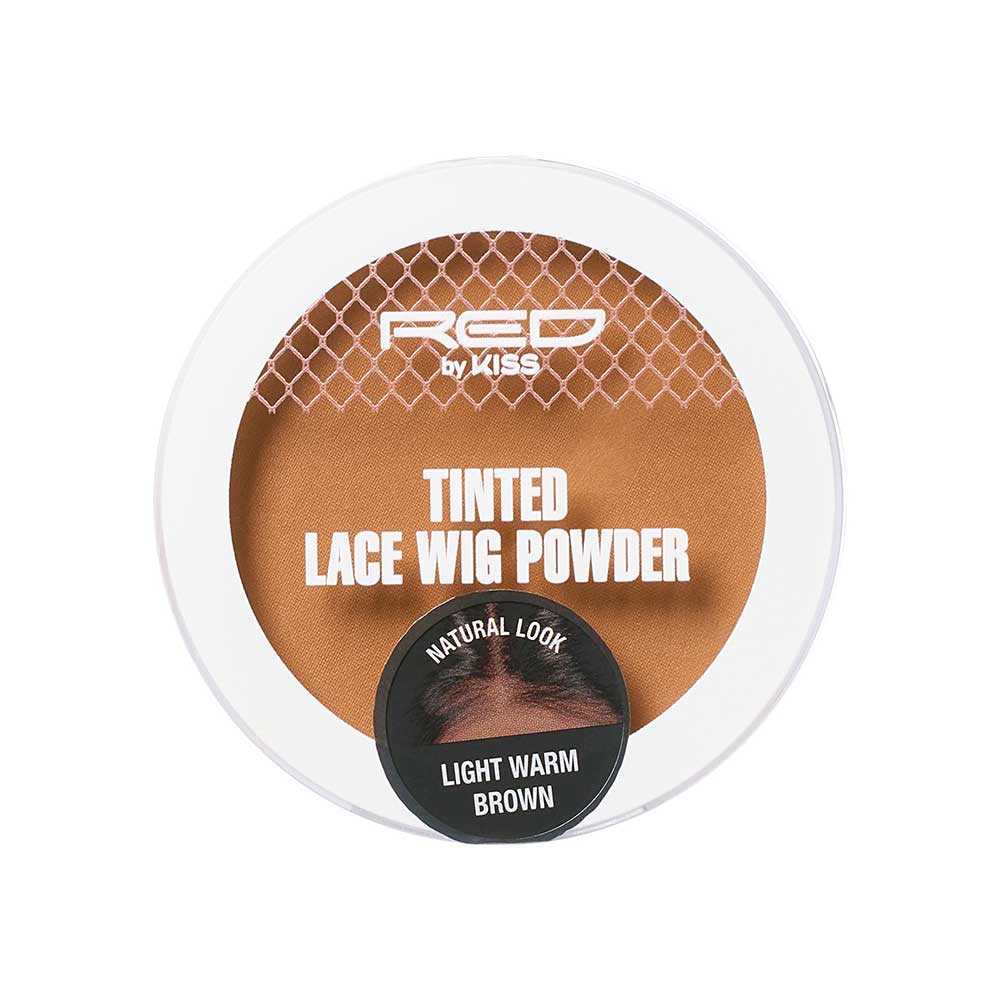 RED by KISS Tinted Lace Wig Powder - Light Warm Brown official pack