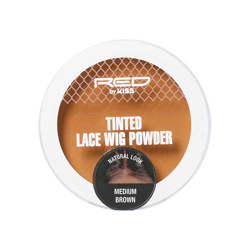 RED by KISS Tinted Lace Wig Powder - Medium Brown official pack