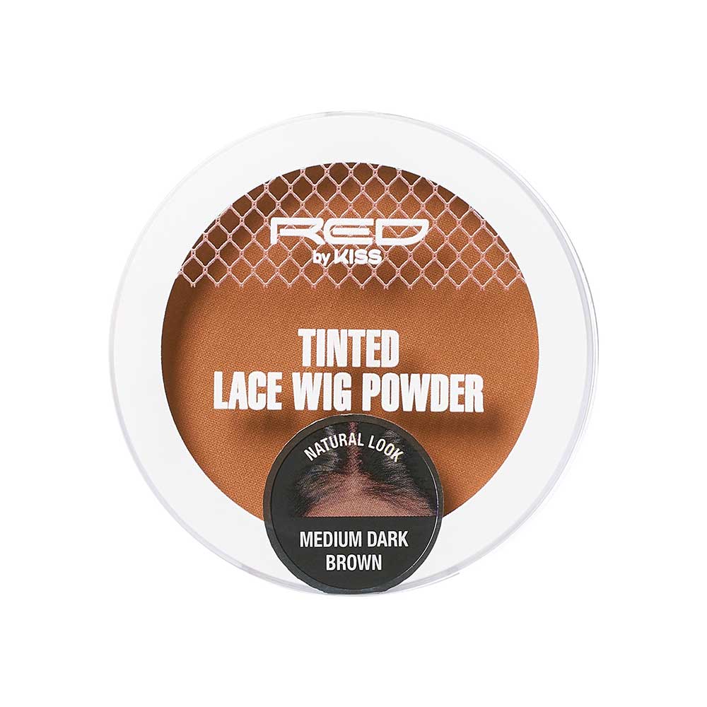 RED by KISS Tinted Lace Wig Powder - Medium Dark Brown official pack
