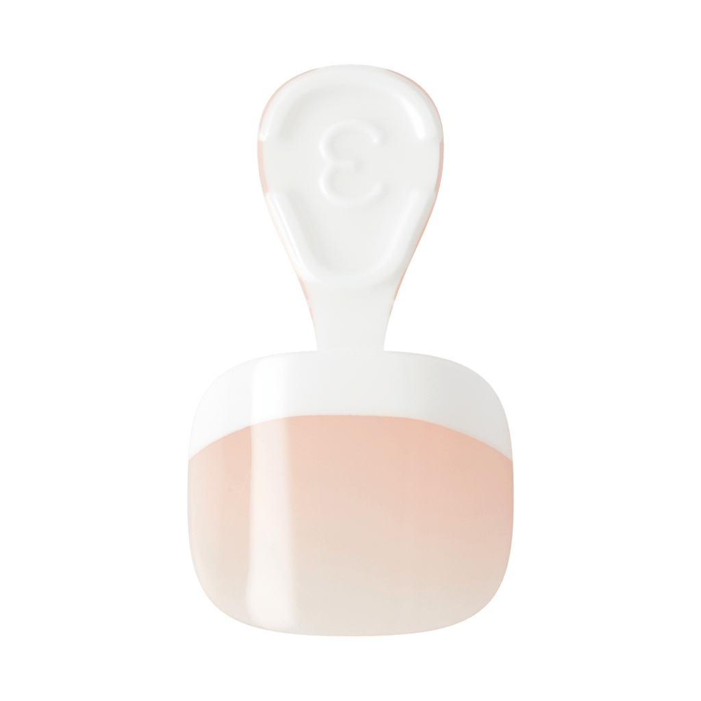 Kiss Core French Tip Press On Fake Glue Toenails - Two of a Kind | French Tips, White, Short, Squoval, Pedicure official pack