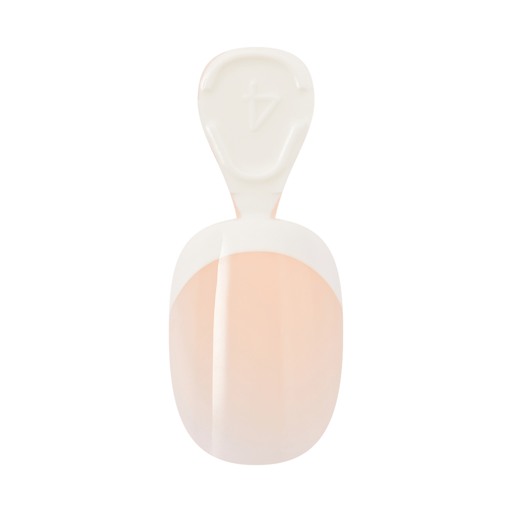 Kiss Core French Press On Fake Glue Nails - Perfection | French Tips, White, Petite, Squoval official pack