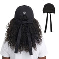Arria Satin-Lined Backless Baseball Cap with Adjustable Bow Tie – Hair Protection for High Ponytails & Buns official pack