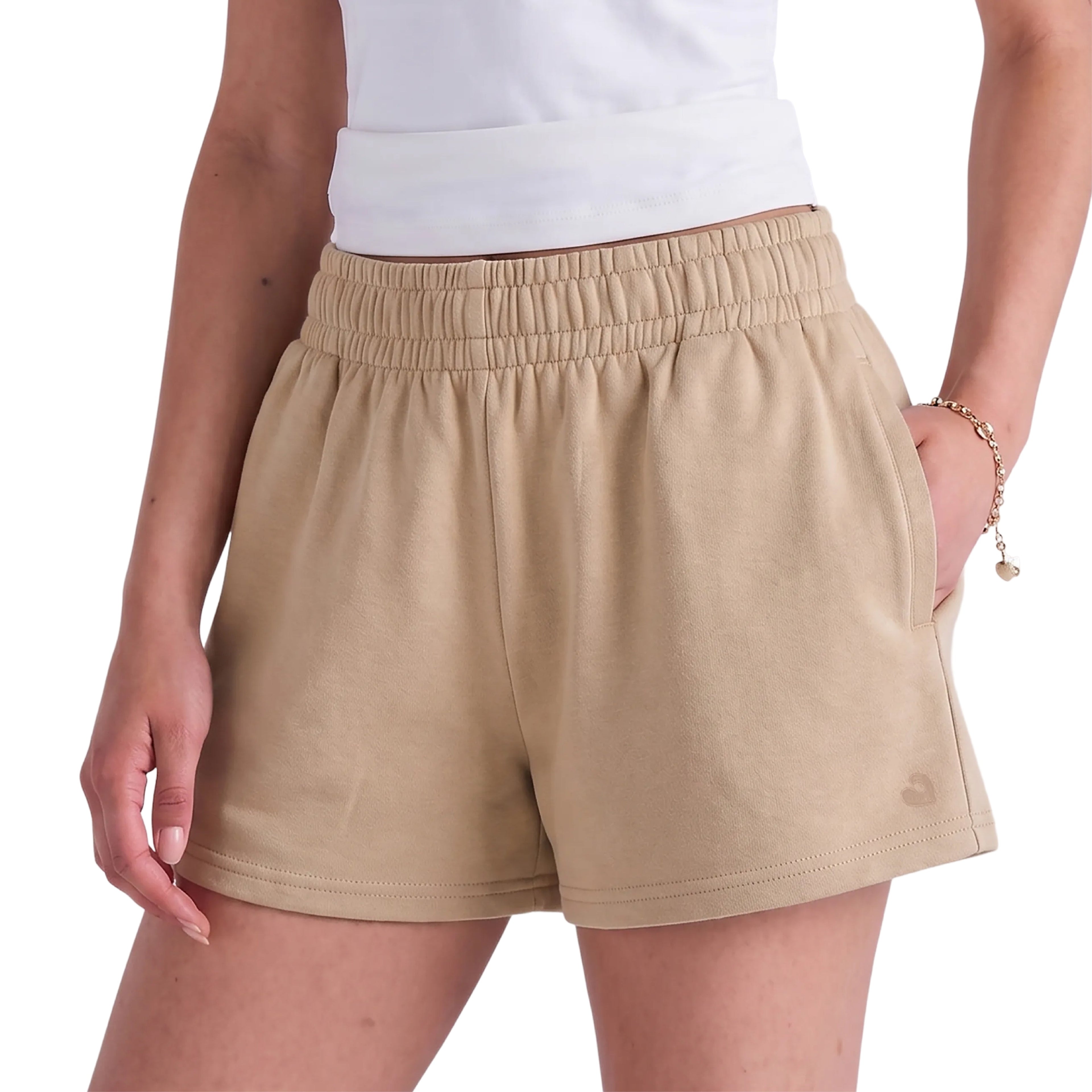 Arria Cozy French Terry Convertible Relaxed Sweat Shorts official pack