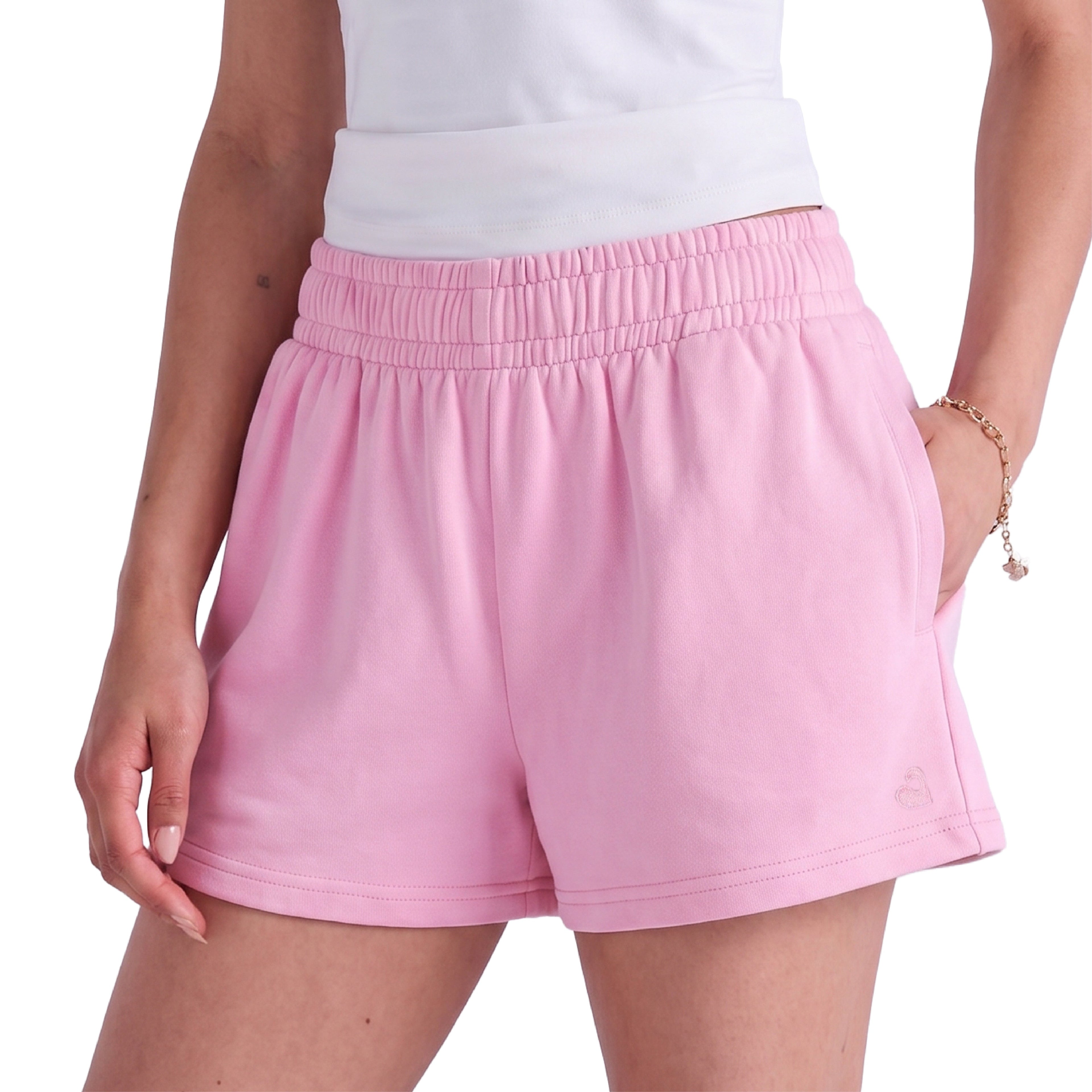 Arria Cozy French Terry Convertible Relaxed Sweat Shorts official pack